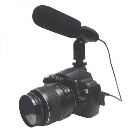 Ghi âm stereo microphone DSLR - Hiển thị micrô âm thanh DSLR trong máy ảnh